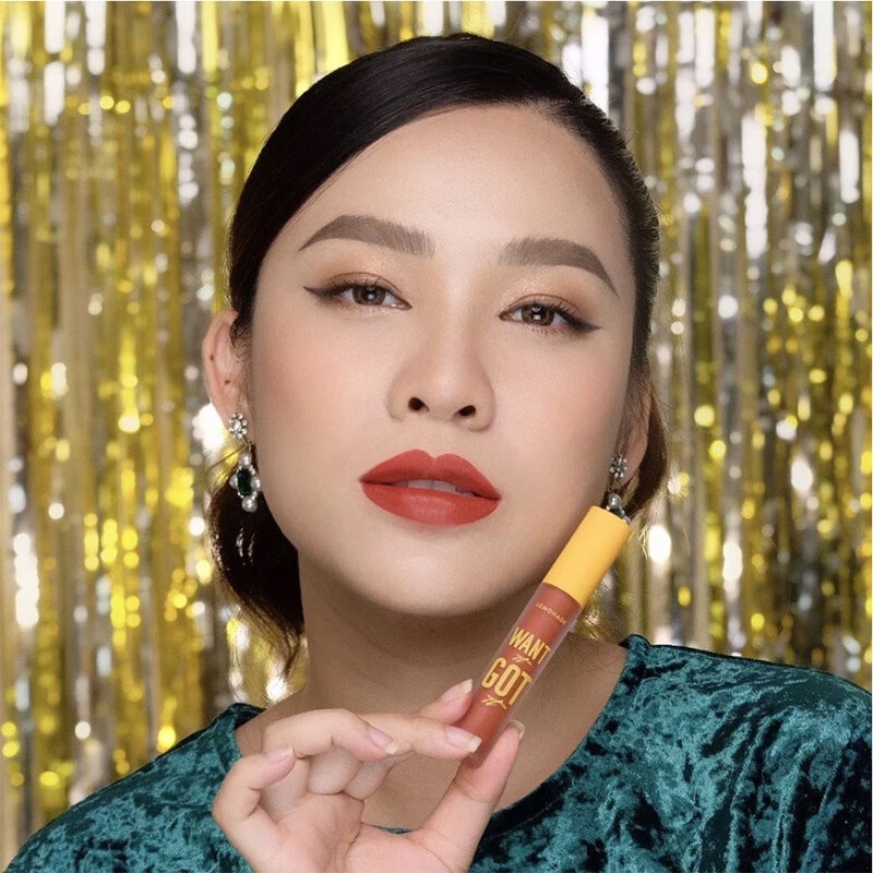 Son Kem Lì Nhẹ Môi LEMONADE Màu Đỏ Hồng Đất I Want 03 5g