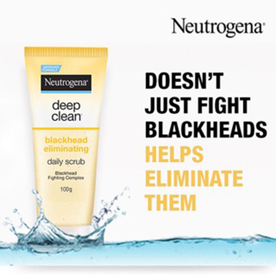 Sữa Rửa Mặt Neutrogena Ngăn Ngừa Mụn Đầu Đen 100g Blackhead Eliminating Scrub