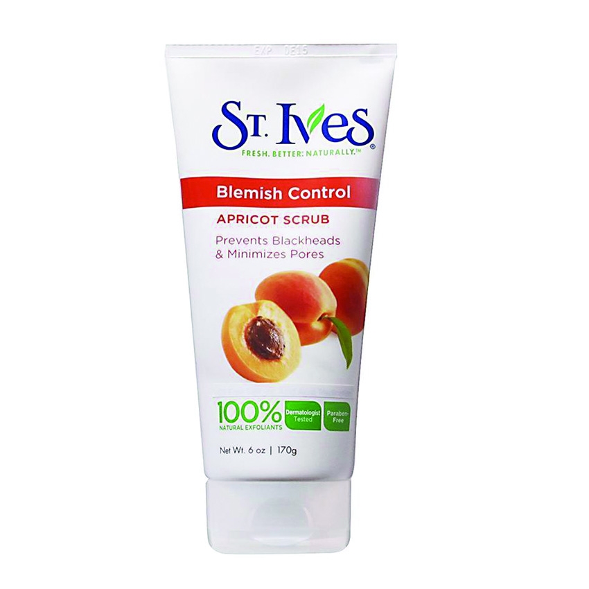 Sữa Rửa Mặt Tẩy Tế Bào Chết Quả Mơ Ngừa Mụn St.Ives 170g Blemish Control Apricot Scrub