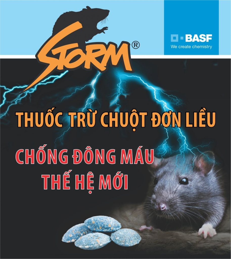 Thuốc Diệt Chuột Sinh Học Storm Thế Hệ Mới Flocoumafen 0.005% (20 Viên)