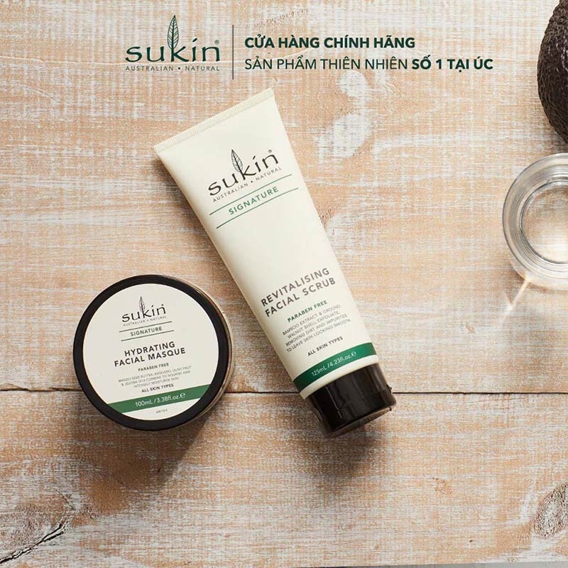 Tẩy Tế Bào Chết Sukin Signature Dịu Nhẹ Cho Da Mặt 125ml Signature Revitalising Facial Scrub