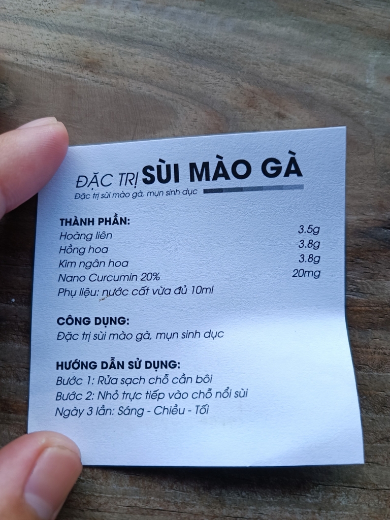 Thuốc Trị Sùi Mào Gà - Mụn Sinh Dục Đơn Giản Tại Nhà