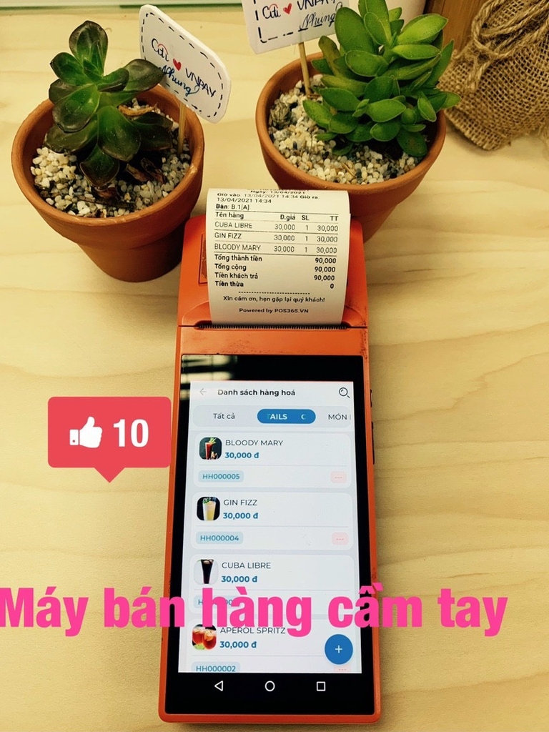 Máy POS Cầm Tay Sunmi V1s/ V2