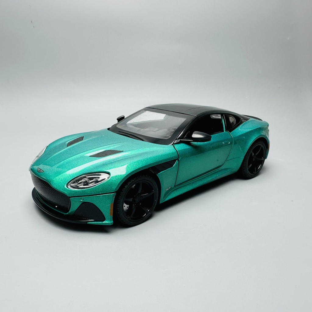 Mô Hình Xe aston martin xanh lá 1:22 Hợp kim có thể mở cửa - bánh sau chạy cót - Có tiếng - đèn pha sáng - Dài 20cm - rộng 9cm - cao 6cm - nặng ~ 1000gram - FULL BOX : box màu SKU : oto143