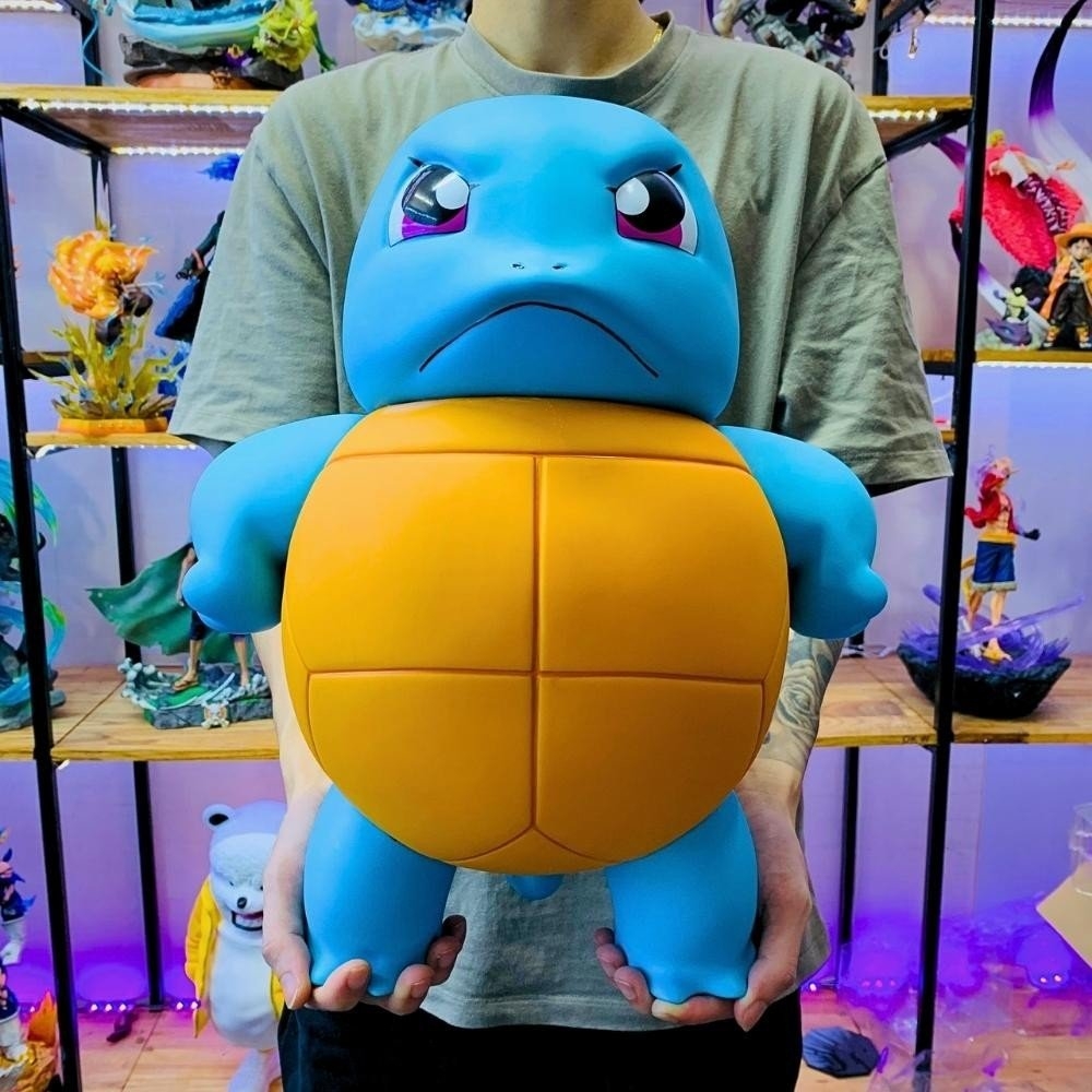 Hàng Loại 1 - Mô Hình đồ chơi -  Rùa nước Squirtle siêu to khổng lồ - cao 43cm rộng 16cm nặng 1.8kg - Pokemon - Bộ Pokemon - Có Vỏ Hộp màu N1-K37-T4-S4