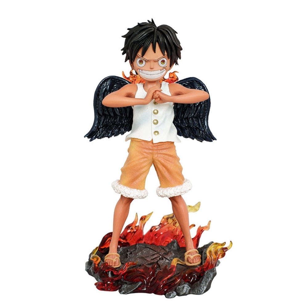 Mô Hình OnePiece luffy thiên thần có cánh - cao 17cm - nặng 243gram - Figure One Piece - Hộp Màu - (VAT 002-01-80) - K17-T3-S2
