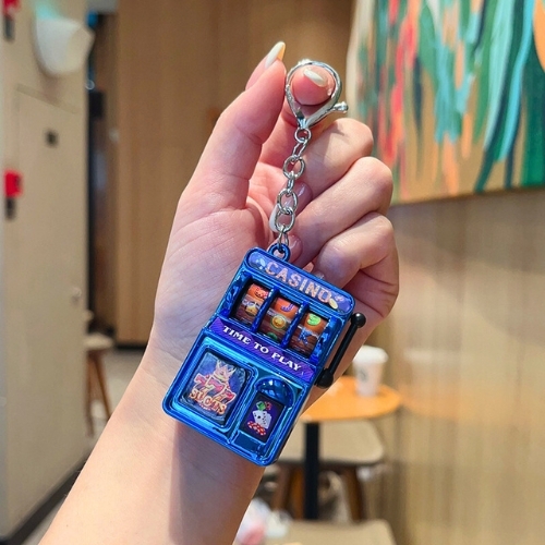 Móc Khóa Máy Quay Thưởng Màu Xanh Dương 777 . Dài 11cm , Rộng 3.5cm - Nặng 50gram - SKU : moc284h K76-T6-S10