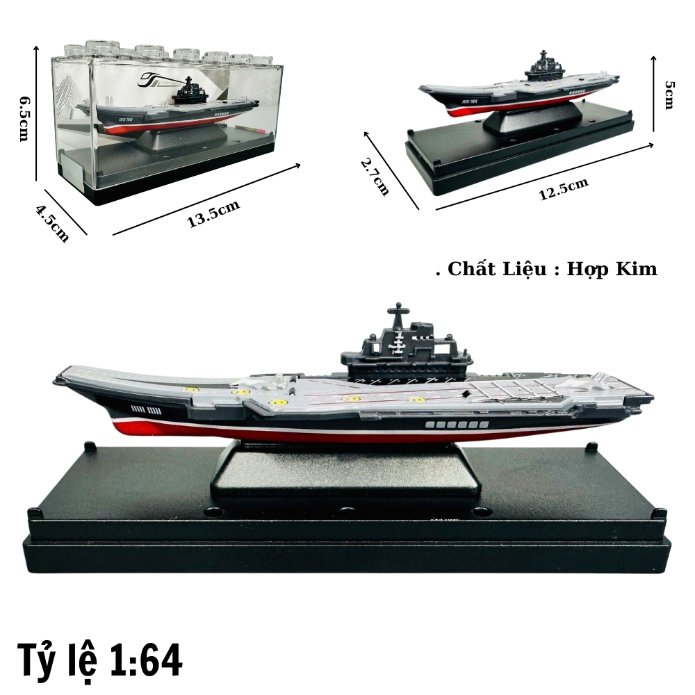 Mô Hình Tàu Sân Bay tỉ lệ 1:64 chất liệu hợp kim - SKU : oto-YM905237 ( VAT : 003-05-20 )T1-k1-t3-s5,6,7,8