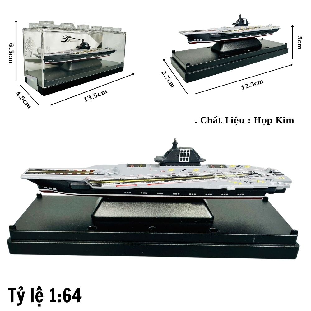 Mô Hình Tàu Sân Bay tỉ lệ 1:64 chất liệu hợp kim - SKU : oto-YM905237 ( VAT : 003-05-20 )T1-k1-t3-s5,6,7,8