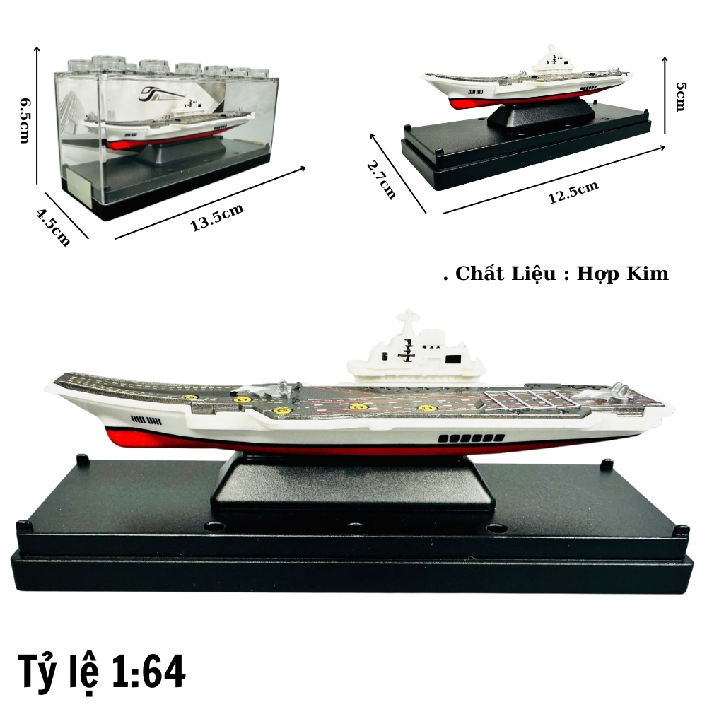 Mô Hình Tàu Sân Bay tỉ lệ 1:64 chất liệu hợp kim - SKU : oto-YM905237 ( VAT : 003-05-20 )T1-k1-t3-s5,6,7,8