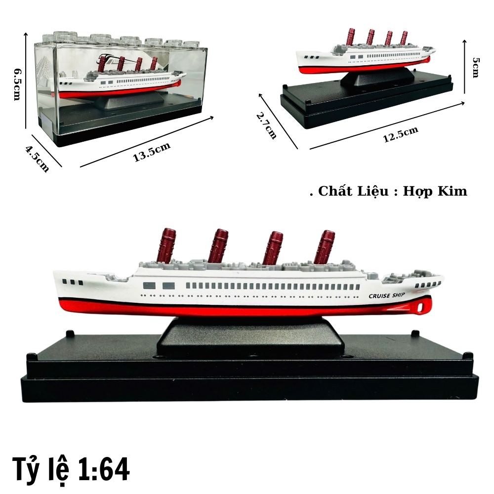Mô Hình Tàu thuyền tỉ lệ 1:64 chất liệu bằng hợp kim mã SKU : oto-YM905236 - ( VAT : 003-05-20 ) T1-K1-t3-s9,10,11,12