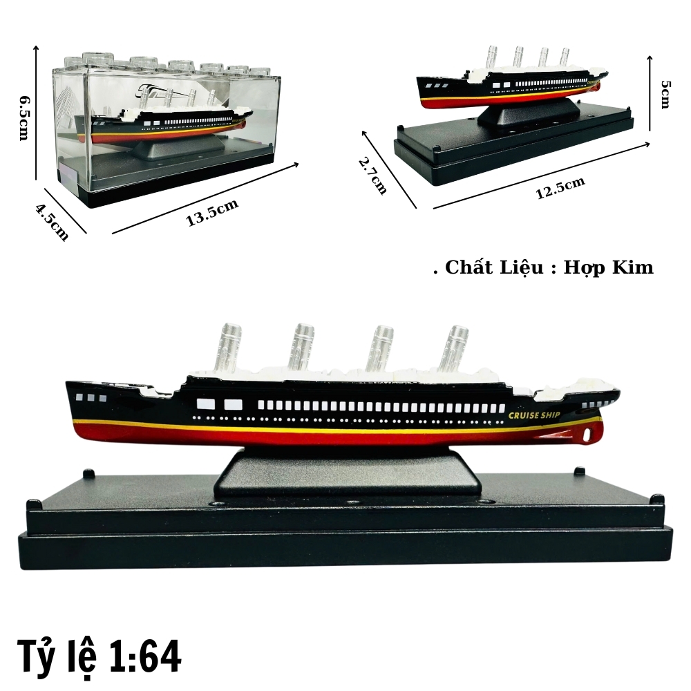 Mô Hình Tàu thuyền tỉ lệ 1:64 chất liệu bằng hợp kim mã SKU : oto-YM905236 - ( VAT : 003-05-20 ) T1-K1-t3-s9,10,11,12