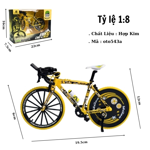 Mô Hình xe đạp đua full bánh sau 1:8 Hợp kim - Dài 19.5cm - rộng 6cm - cao 11.5cm - nặng ~ 300gram - FULL BOX : box màu SKU : XYB2020-1 - (VAT: 003-04-40)