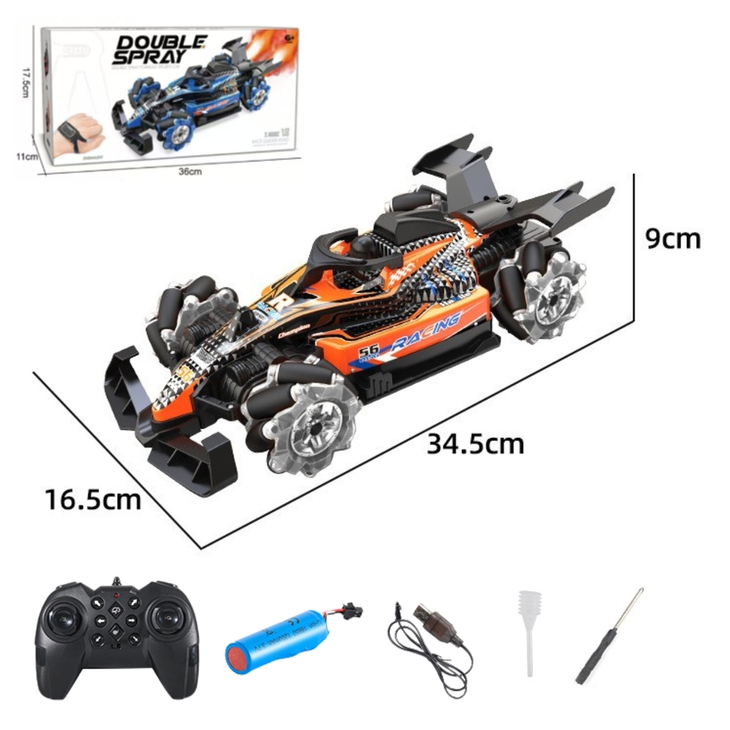 Đồ Chơi Xe Ô tô Điều Khiển Từ Xa 12 Kênh Double Spray Racing Car with Light And Music- SKU: DK-HX8620 ( VAT 009-02-150 )