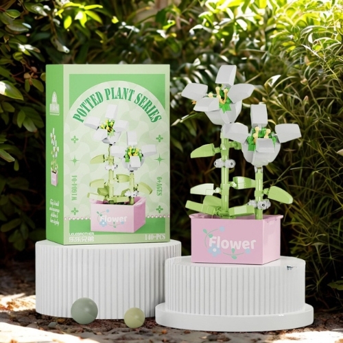 Combo 2 bộ Lắp Ghép Lego Hoa bách hợp - 140 hạt - Full Box - Sku : LG-W1604-04 - ( VAT 001-C2-11 ) - K126-T2-S4