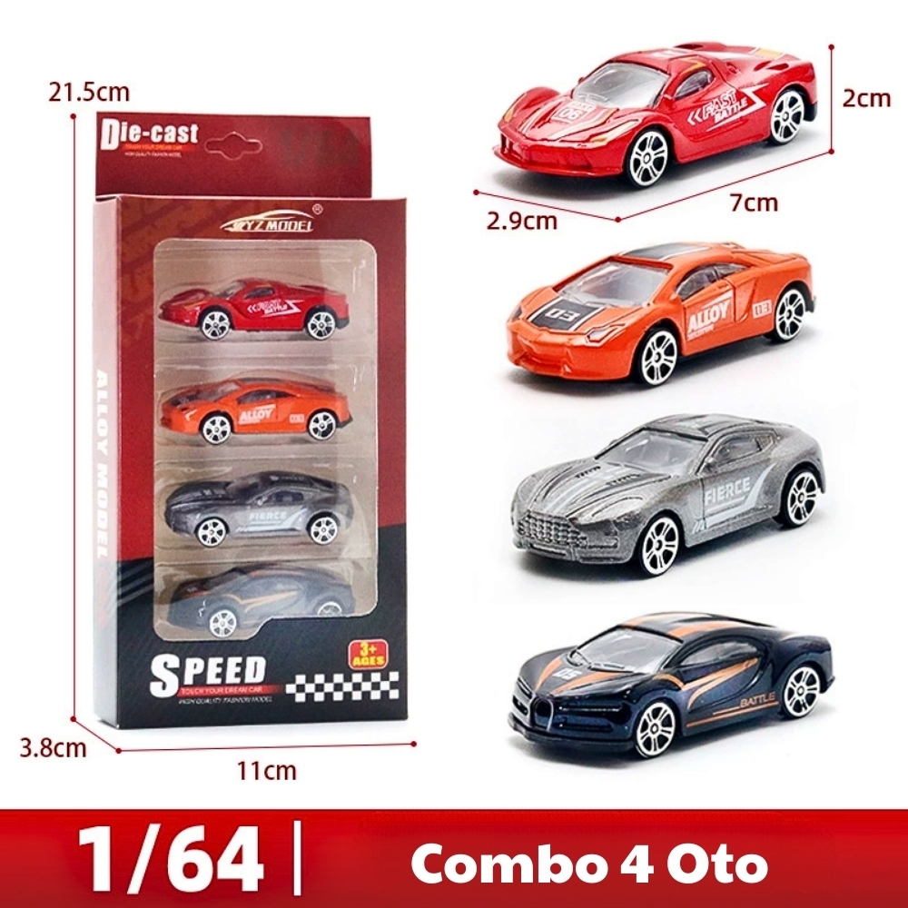 Mô Hình Xe Vỉ 4 Oto Hợp kim Bản A - Dài 7cm - cao 2cm - nặng 200gram - Figure Oto - FULL BOX : box màu - SKU : oto-YZ6432H-F - ( Vat : DOTTHN2 !!! ) - K144-T3-S10