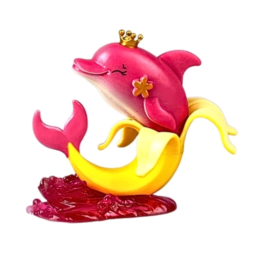 Mô Hình Banana Dolphin - Cao : 9.5cm - Nặng 140gram - Vỉ Nhựa - (VAT : G873-84) - K21-T3-S11