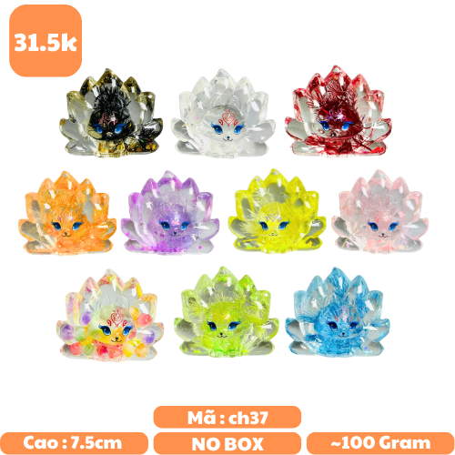 Mô hình charm hồ ly size to kích thước cao : 7.5cm nhiều màu decor siêu xinh - no box