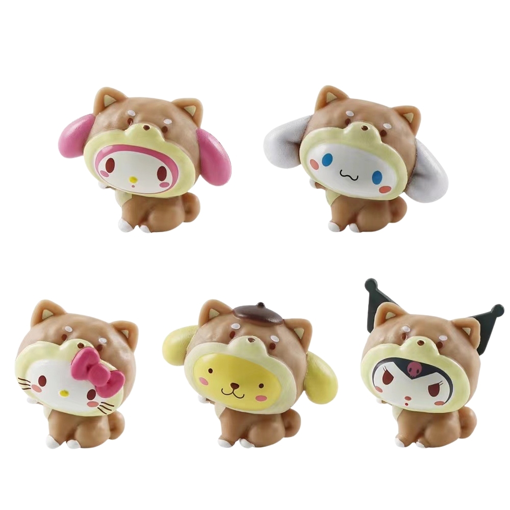 ( Giá 1 con - Bộ 5 con - Đặt Số Lượng 5 ) - Mô hình Kuromi Bộ 5 nhân vật cosplay - Cao 3-3.5cm - nặng 300gram - Figure Kuromi - No box - (VAT G873-79)- G-2