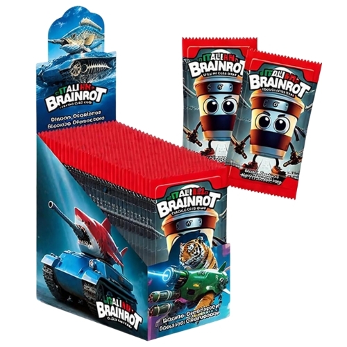 Pack anime Brainrot ( 30 Pack 1 hộp - 1 Pack có 5 thẻ ) - dài 13.5cm - cao 12.5cm - Hộp màu  - K30-T2-S5