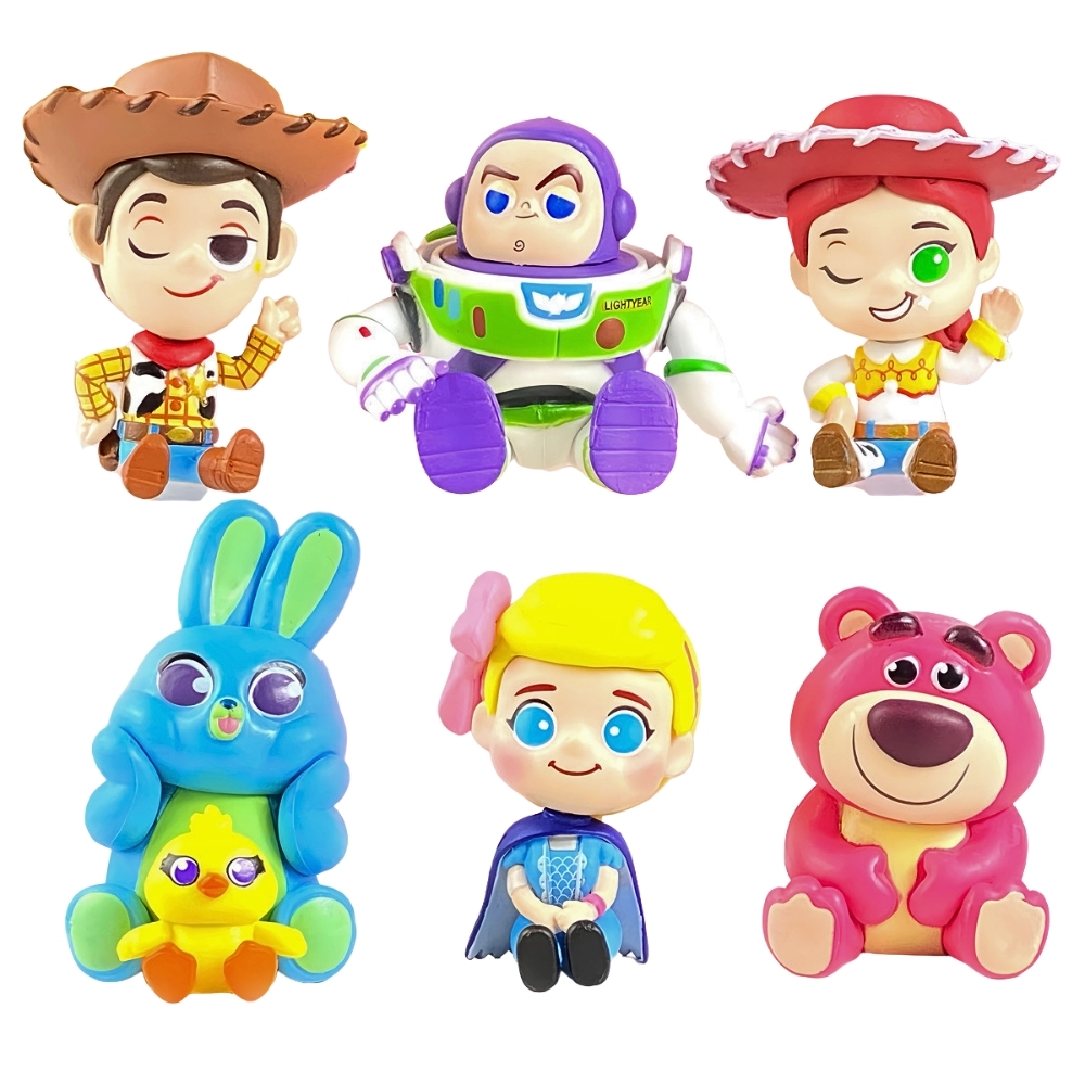 ( Giá 1 con - Bộ 6 con - Đặt Số Lượng 6 ) - Mô hình Bộ 6 nhân vật hoạt hình TOYZ - Cao 3-8.5cm - nặng 400gram - No Box -  ( VAT : DOTTHN3 )-K24-T3-S11