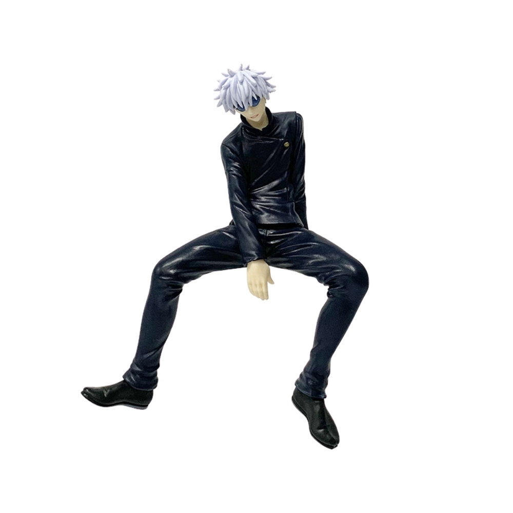 MÔ HÌNH Jujutsu Kaisen GOJOU SATORU đeo kính Dáng ngồi - Cao 13cm - nặng 120gram - Box màu : bọc túi OPP - Figure anime Jujutsu Kaisen - K59-T3-S1