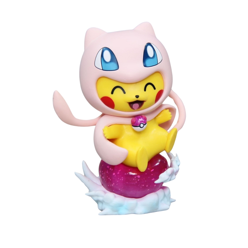 Hàng Cao Cấp -  Mô Hình Pokemon pikachu cosplay mew bản cao cấp - Cao : 12cm - Nặng : 300gram - Figure pokemon - Full Box -