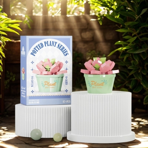 Combo 3 bộ lắp ghép chậu hoa- 97 hạt - Full Box - Sku : LG-W1503-04 ( VAT 001-C3-11 ) - K116-T2-S4