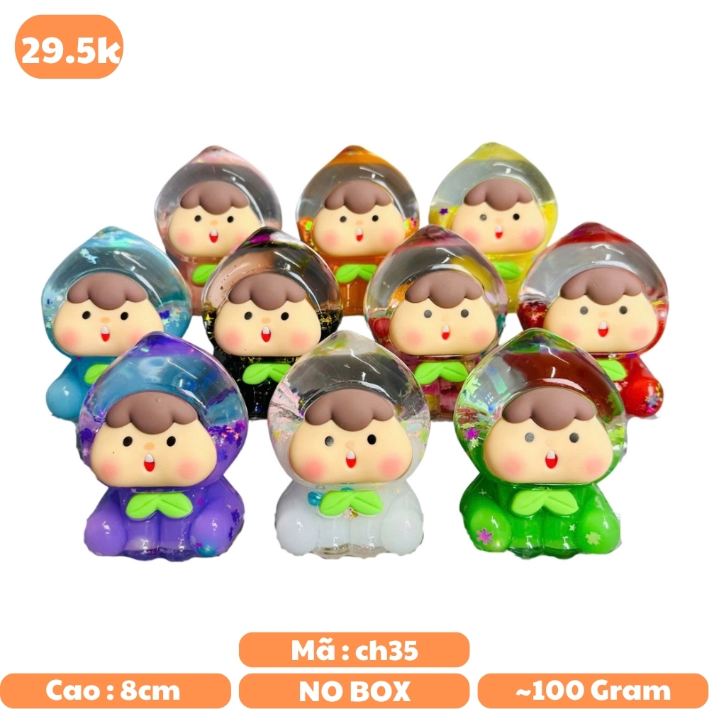 Mô hình charm quả đào size to kích thước cao : 8cm nhiều màu decor siêu xinh - no box N1-CT