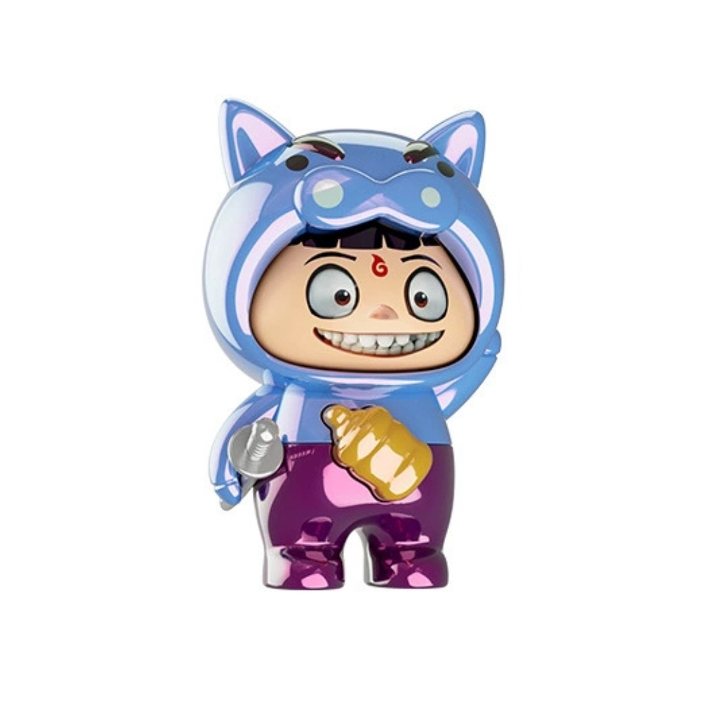 Móc Khoá mô hình Natra hiệp sĩ lợn tím bóng - cao : 9cm - figure shin - SKU: nt6c - (Vat: MK001) -   K78-T2-S4