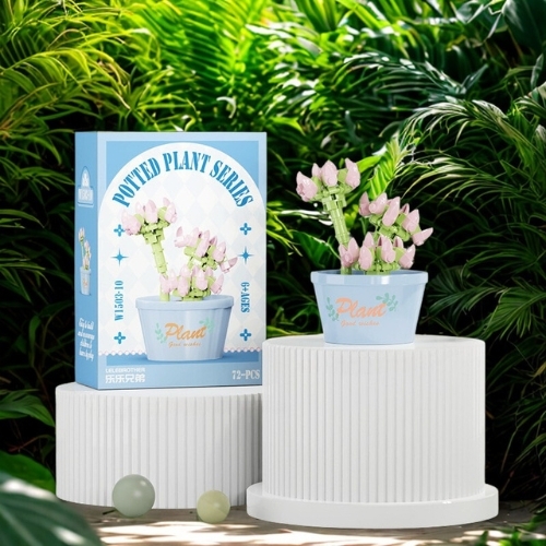 Combo 3 bộ lắp ghép chậu hoa - 72 hạt - Full Box - Sku : LG-W1503-10 ( VAT 001-C3-11 ) - K116-T2-S10