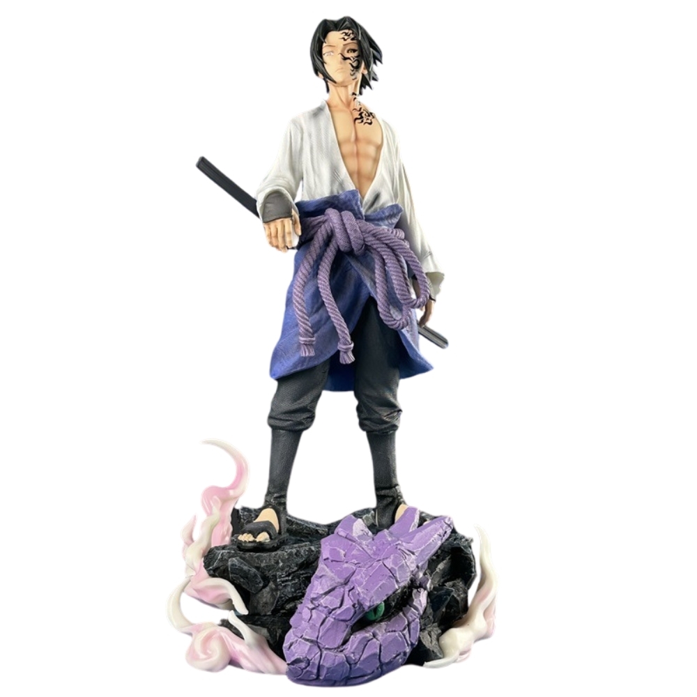 Mô Hình Naruto Sasuke dáng đứng siêu ngầu có base cao - 42cm - Nặng - 2000gram - Figure Naruto - Box xốp Hộp carton - (VAT 002-03-200) - K3-T4-S3