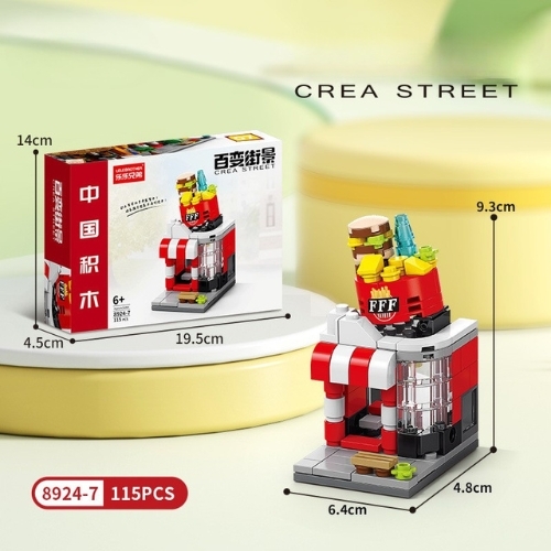 Bộ Đồ Chơi Lắp Ghép Mô Hình Cửa Hàng KFC - 115pcs - Full Box - Sku : LG-8924-7 ( VAT 001-11-11) K120-T1-S7