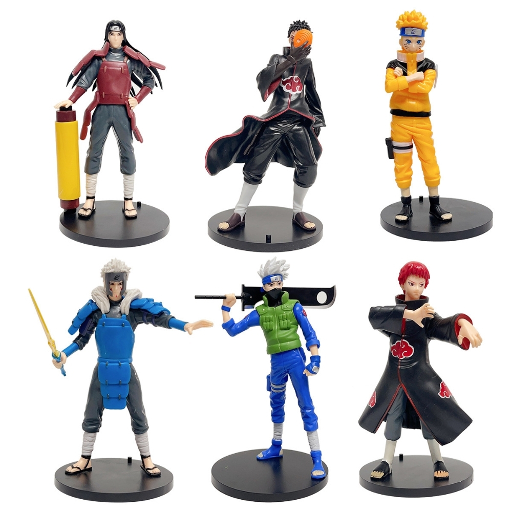 Mô hình Naruto Bộ 6 các nhân vật Naruto Bản A - Cao 18 - 19cm - nặng 800gram - Figure Naruto - No Box - G-15