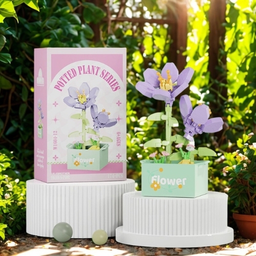 Combo 2 bộ Lắp Ghép Lego hoa nghệ tây - 174 hạt - Full Box - Sku : LG-W1604-12 -  ( VAT 001-C2-11 ) - K126-T2-S12