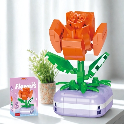 Combo 3 hộp lắp ghép chậu hoa 107pcs.  SKU: LG-W1506-03 ( VAT 001-C3-11 ) K119-T2-S3