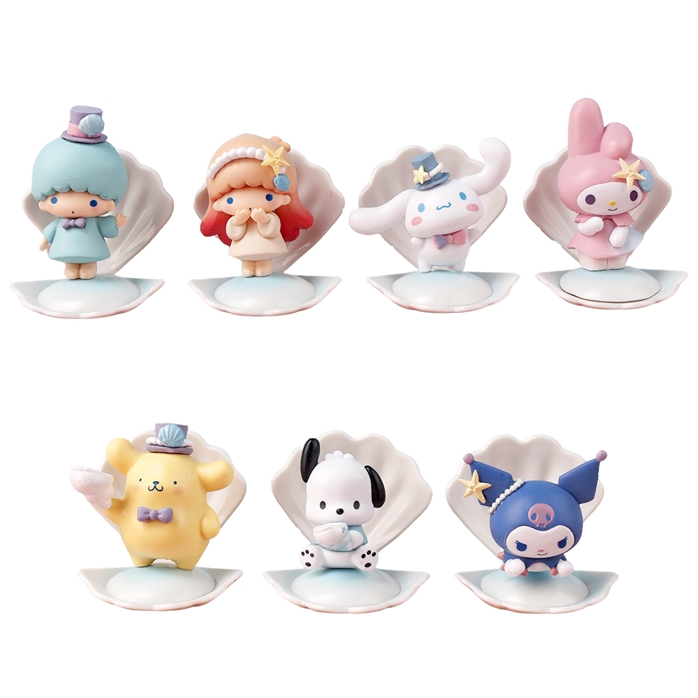 ( Giá 1 con - Bộ 7 con - Đặt Số Lượng 7 ) - Mô hình kuromi Bộ 7 bản A Melody Gemini Pudding Dog Cinnamon Dog Kuromi - cao 7 - 9cm - Nặng 50gram - Có Hộp Đẹp - SKU : hm1 - ( VAT :  (VAT G873-79) -K21-T1-S11
