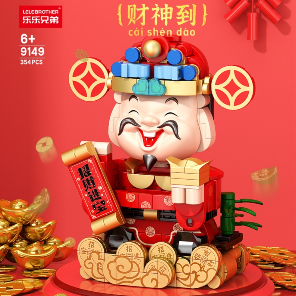 Đồ Chơi Lắp Ghép Lego Ông Thần Tài Đỏ - 354 Hạt - Full Box - Sku : LG-9149 ( VAT 001-27-30 ) K135-T3-S14