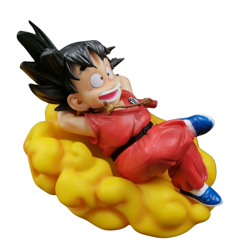 Mô Hình DragonBall Songoku nằm mây - Có Led - Cao 16.5cm - Nặng 200gram , figure DragonBall - Full Box - (VAT 002-02-60) - E - 10