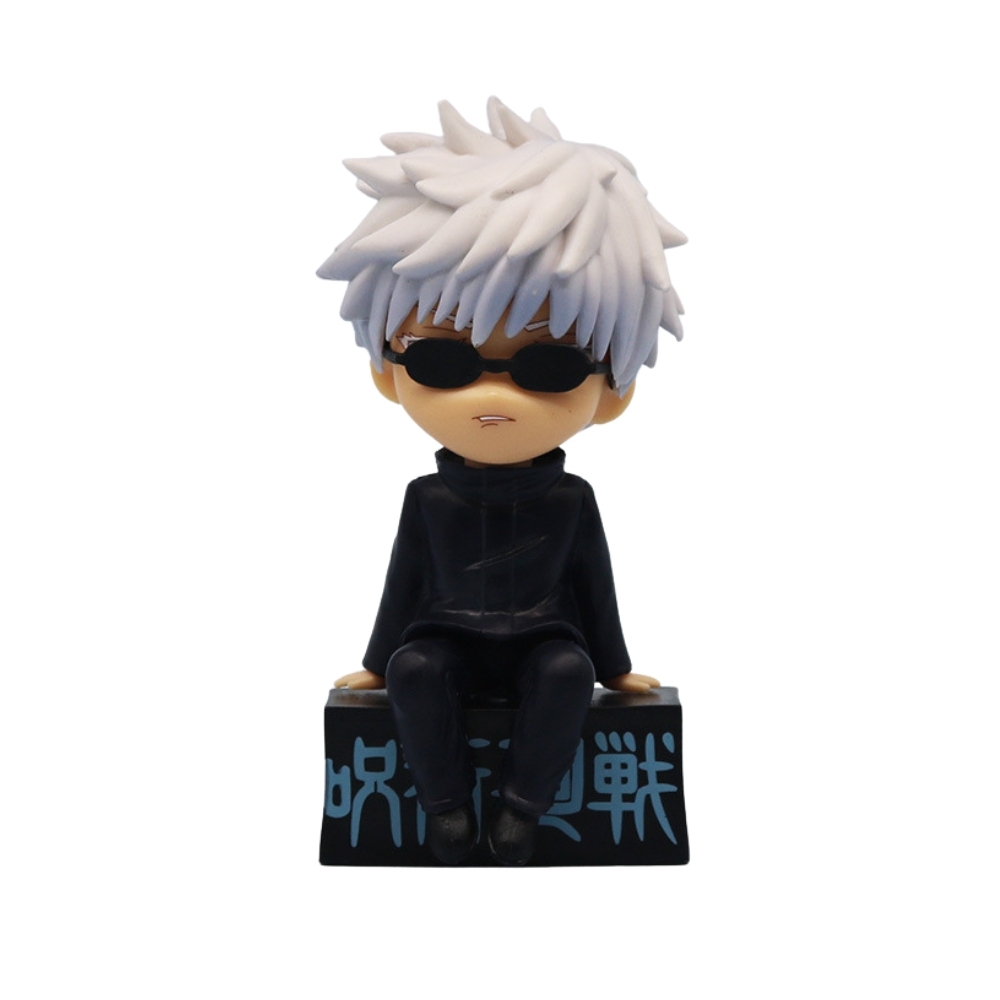 Mô Hình Gojo Satoru Tóc trắng Đeo kính - Cao 11cm - nặng 100Gram - Box màu   : bọc túi OPP - Figure anime Jujutsu Kaisen - SKU : j6 - (VAT : G873-84)- K59-T2-S6