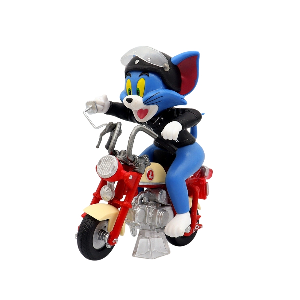 Mô Hình Tom and Jerry Mèo Tom lái xe máy cao 12cm nặng 300g - Tom and Jerry - Hộp Màu - N1-K18-T1-S3