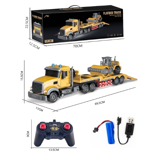 Đồ Chơi Xe Ô tô Điều Khiển Từ Xa 6 Kênh Flatbed Truck- SKU: DK-QH300-5D ( VAT 009-02-200 ) - K140-T4-S5