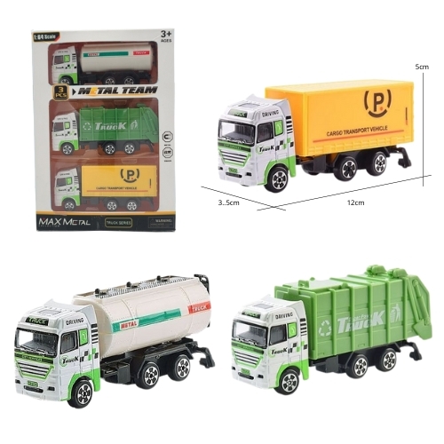 Mô Hình 3 xe Oto xây dựng hợp kim , tỉ lệ 1:64 - Dài 12cm - rộng 3.5cm - cao 5cm- SKU : oto-CF17-T3 - ( Vat : 103-C02-C3-50) - K23-T1-S5