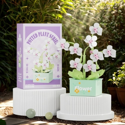 Combo 2 bộ Lắp Ghép Lego Hoa Lan Hồ Điệp - 228 hạt - Full Box - Sku : LG-W1604-08 - ( VAT 001-C2-11 ) - K126-T2-S8