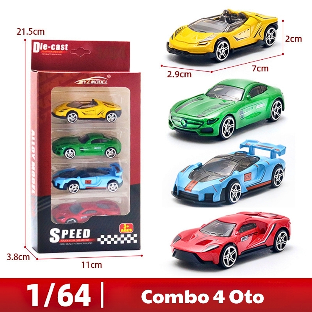 Mô Hình Xe Vỉ 4 Oto Hợp kim Bản B - Dài 7cm - cao 2cm - nặng 200gram - Figure Oto - FULL BOX : box màu - SKU : oto-YZ6432H-G - ( Vat : DOTTHN2 !!! )