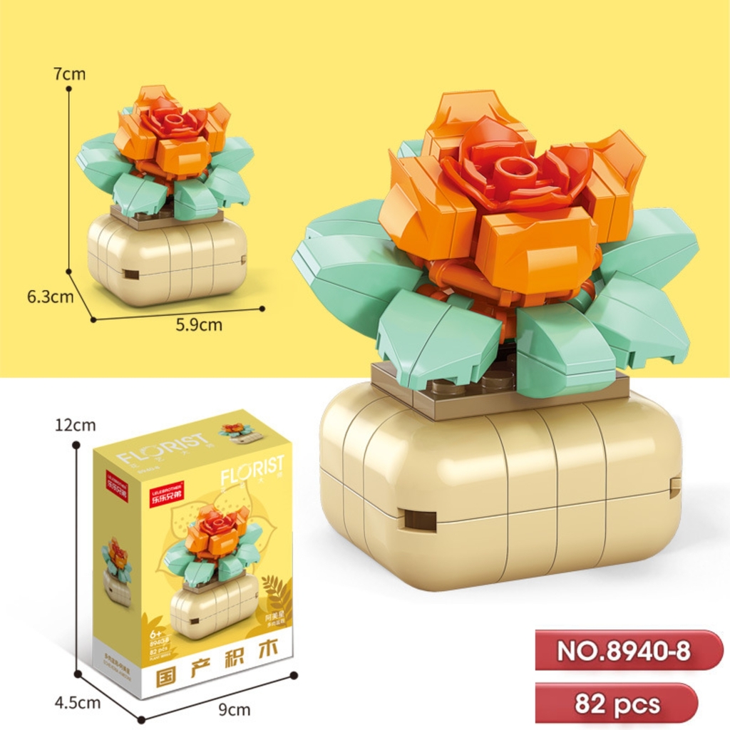 (Giá 1 Hộp - Set 12 Hộp - Đặt Số Lượng 12) - Bộ  lắp ghép Hoa. SKU: LG-8940 - (VAT 001-06-11) - K130-T1-S13