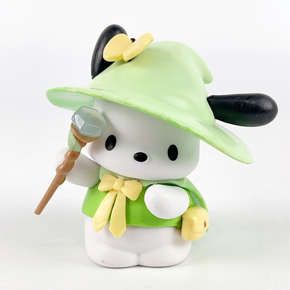 Mô hình kuromi Bộ 6 Melody Kuromi - cao 7.5 - 9.5cm - Nặng 50gram - Bọc Túi - hộp màu  - N3-K36-T1-S1