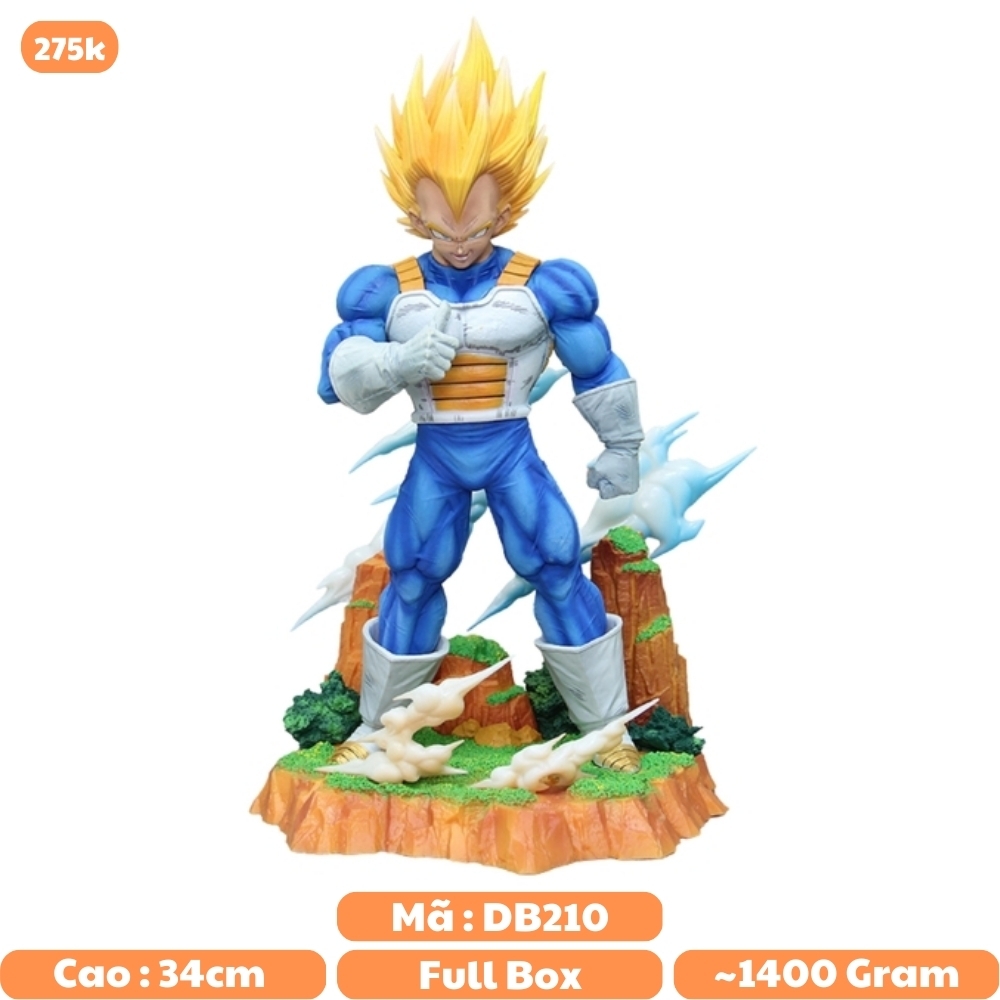 Mô hình DragonBall Vegeta kiêu hãnh + base tiểu cảnh siêu đẹp - Cao 34cm - nặng 1400Gram - Dragon Ball - Full Box - K6-T4-S5