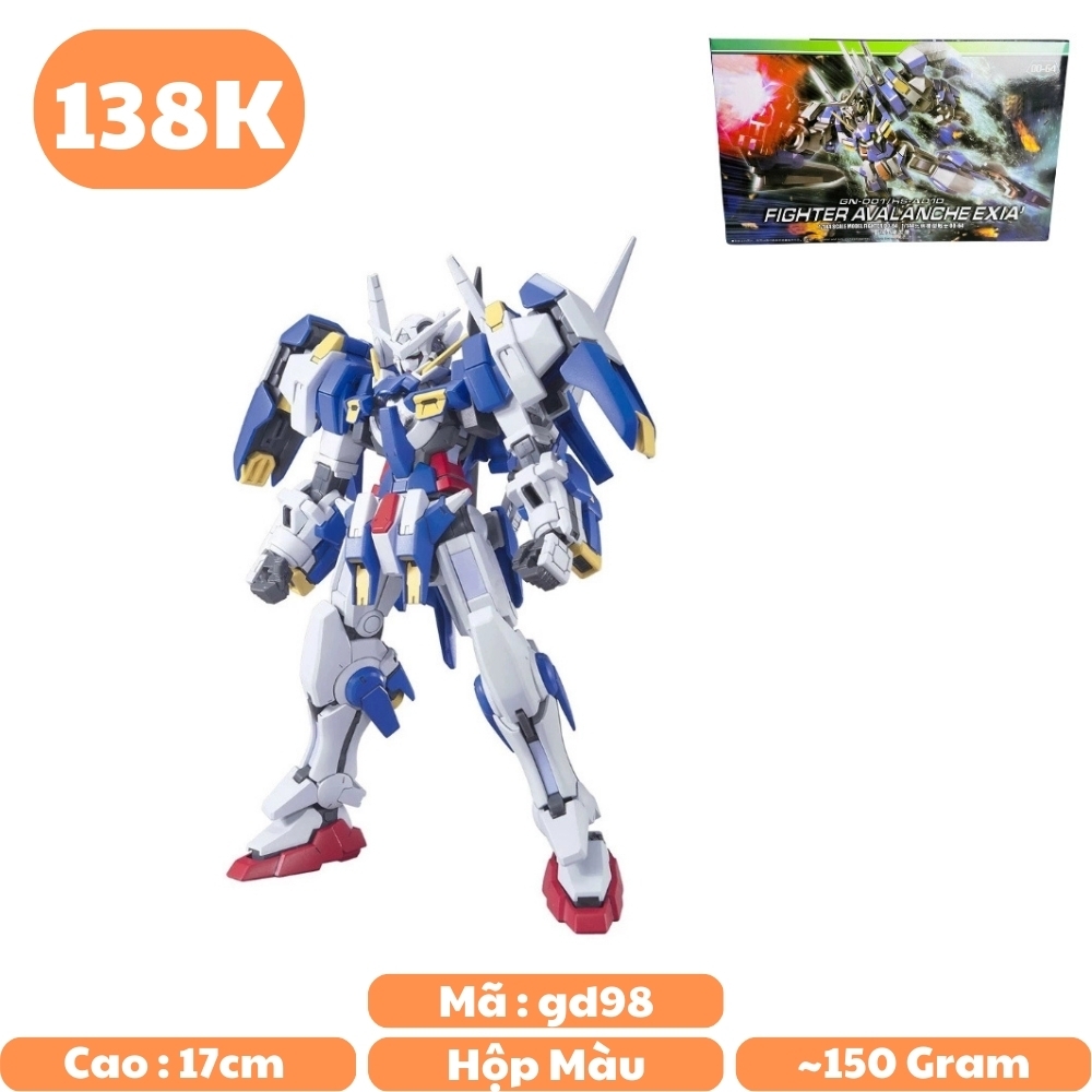 Mô hình Gundam HG 1/144 00-64 Cao 17cm - nặng 150gram - Figure Gundam - Có hộp màu SKU : 00-64 - N1-K14-T4-S3