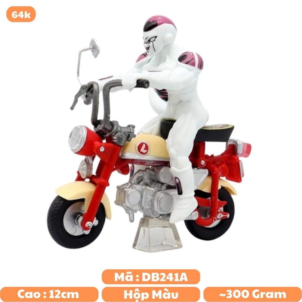 Mô Hình DragonBall frieza lái xe máy cao 12cm nặng 300g , Figure DragonBall - Hộp Màu - K8-T3-S1